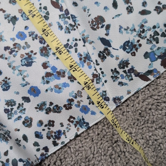 Vince Sage Green Floral Bias Satin Slip Dress Aloe Size Large New - Picture 9 of 10